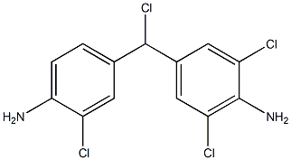 (4-Amino-3-chlorophenyl)(4-amino-3,5-dichlorophenyl)chloromethane Structure