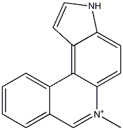 6-Methyl-3H-pyrrolo[3,2-a]phenanthridin-6-ium,,结构式