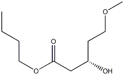 (S)-3-Hydroxy-5-methoxypentanoic acid butyl ester Structure