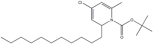 1-tert-Butyloxycarbonyl-4-chloro-1,2-dihydro-6-methyl-2-undecylpyridine Structure