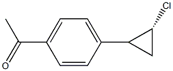 1-[(2R)-2-Chlorocyclopropyl]-4-acetylbenzene,,结构式