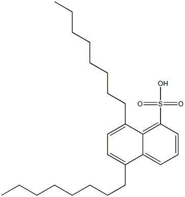 5,8-Dioctyl-1-naphthalenesulfonic acid,,结构式