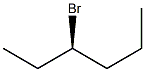 [R,(-)]-3-ブロモヘキサン 化学構造式