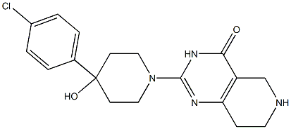 2-[4-(4-Chlorophenyl)-4-hydroxypiperidino]-5,6,7,8-tetrahydropyrido[4,3-d]pyrimidin-4(3H)-one Structure