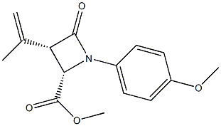 (2S,3S)-1-(p-Anisyl)-3-isopropenyl-4-oxoazetidine-2-carboxylic acid methyl ester|