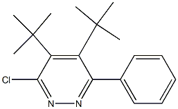 3-クロロ-6-フェニル-4,5-ジ-tert-ブチルピリダジン 化学構造式