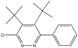 3-Chloro-6-phenyl-4,5-di-tert-butylpyridazine Structure