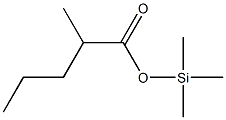 2-Methylpentanoic acid trimethylsilyl ester