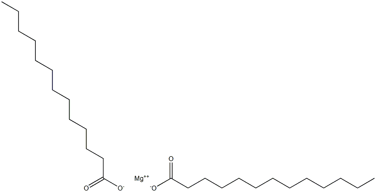 Ditridecanoic acid magnesium salt Structure