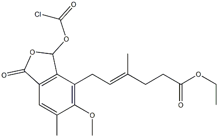 4-[(E)-5-Ethoxycarbonyl-3-methyl-2-pentenyl]-3-chloroformyloxy-5-methoxy-6-methylphthalide