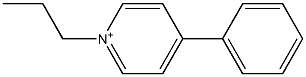 1-プロピル-4-フェニルピリジニウム 化学構造式