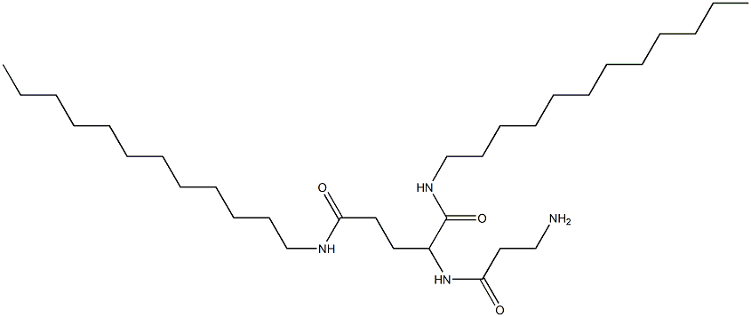 2-[(3-Amino-1-oxopropyl)amino]-N,N'-didodecylpentanediamide 结构式