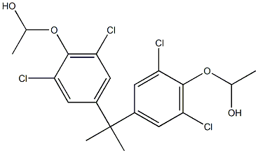 2,2-Bis[3,5-dichloro-4-(1-hydroxyethoxy)phenyl]propane