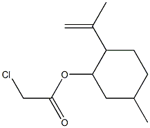 クロロ酢酸2-イソプロペニル-5-メチルシクロヘキシル 化学構造式
