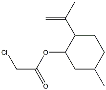 Chloroacetic acid 2-isopropenyl-5-methylcyclohexyl ester Structure