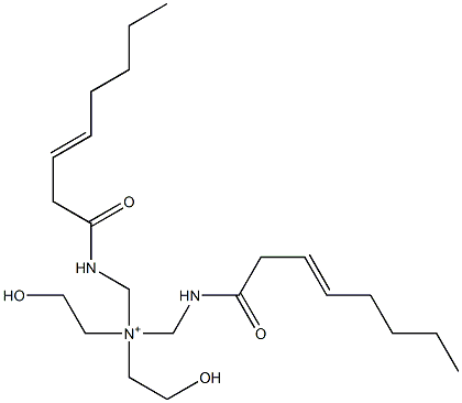 2-Hydroxy-N-(2-hydroxyethyl)-N,N-bis[(3-octenoylamino)methyl]ethanaminium|