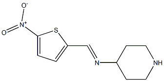 5-Nitro-2-[(piperidin-4-yl)iminomethyl]thiophene 结构式