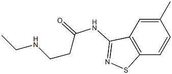 N-(5-Methyl-1,2-benzisothiazol-3-yl)-3-ethylaminopropanamide Struktur