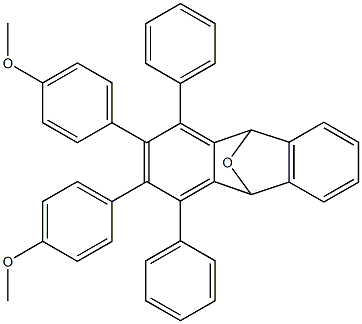 1,4-Diphenyl-2,3-bis(4-methoxyphenyl)-9,10-dihydro-9,10-epoxyanthracene Structure