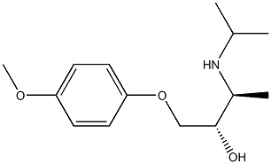 (2S,3S)-1-(4-Methoxyphenoxy)-3-isopropylamino-2-butanol Structure