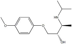 (2S,3S)-1-(4-Methoxyphenoxy)-3-isopropylamino-2-butanol,,结构式