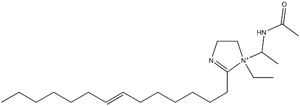 1-[1-(Acetylamino)ethyl]-1-ethyl-2-(7-tetradecenyl)-2-imidazoline-1-ium Struktur