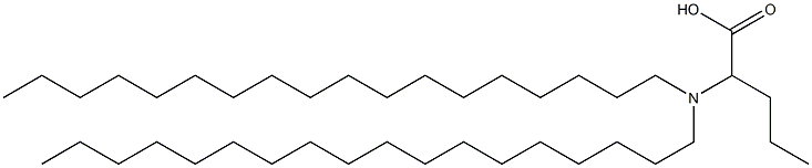 2-(ジオクタデシルアミノ)吉草酸 化学構造式