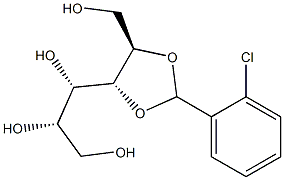 2-O,3-O-(2-Chlorobenzylidene)-L-glucitol Struktur