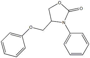 4-Phenoxymethyl-3-phenyloxazolidin-2-one Structure