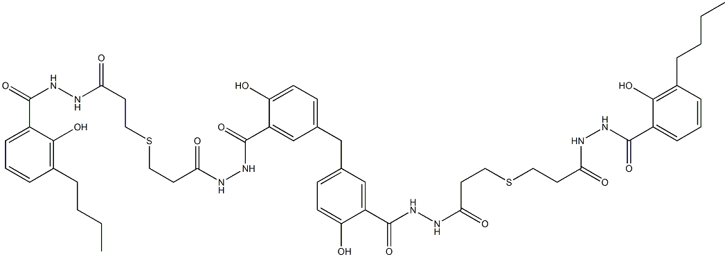  5,5'-Methylenebis[N'-[3-[[2-[[N'-(3-butylsalicyloyl)hydrazino]carbonyl]ethyl]thio]propionyl]salicylic hydrazide]