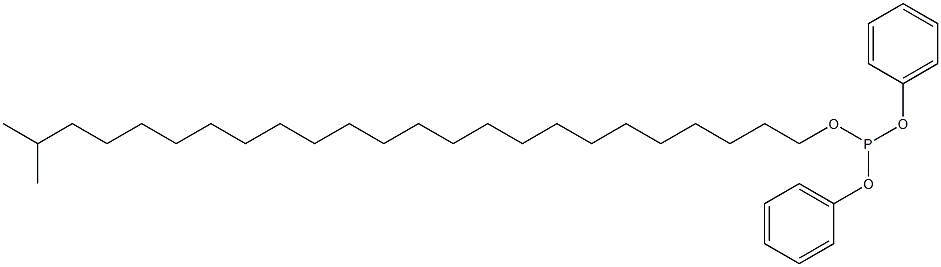 Phosphorous acid diphenyl 23-methyltetracosyl ester Structure
