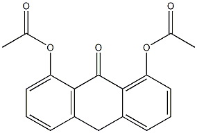 1,8-Diacetoxyanthrone Struktur