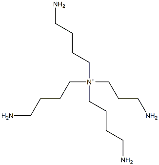 (3-Aminopropyl)tris(4-aminobutyl)aminium 结构式