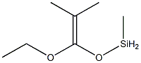 1-エトキシ-1-(メチルシリルオキシ)-2-メチル-1-プロペン 化学構造式