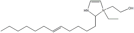 2-(5-Dodecenyl)-1-ethyl-1-(2-hydroxyethyl)-4-imidazoline-1-ium Structure