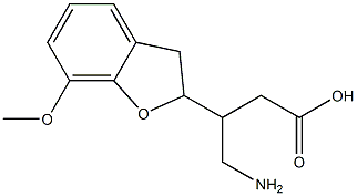 4-Amino-3-[(2,3-dihydro-7-methoxybenzofuran)-2-yl]butyric acid,,结构式