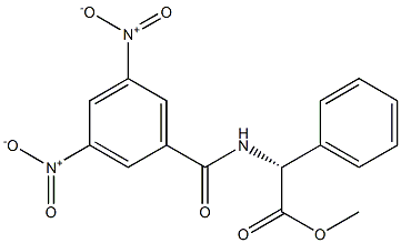 N-(3,5-Dinitrobenzoyl)-2-phenyl-D-glycine methyl ester Structure