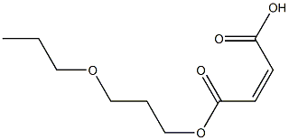 Maleic acid hydrogen 1-(3-propoxypropyl) ester,,结构式