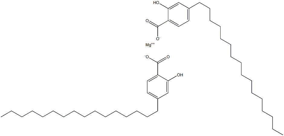 Bis(4-hexadecylsalicylic acid)magnesium salt,,结构式