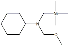 N-Cyclohexyl-N-methoxymethyltrimethylsilylmethanamine,,结构式