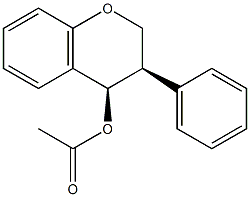 cis-4-Isoflavanol acetate,,结构式