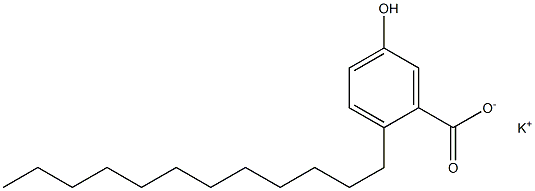 2-Dodecyl-5-hydroxybenzoic acid potassium salt Structure