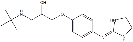 1-[4-[(Imidazolidin-2-ylidene)amino]phenoxy]-3-(tert-butylamino)-2-propanol Structure