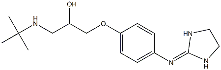  1-[4-[(Imidazolidin-2-ylidene)amino]phenoxy]-3-(tert-butylamino)-2-propanol