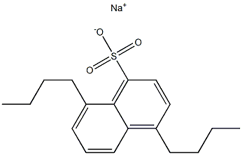 4,8-Dibutyl-1-naphthalenesulfonic acid sodium salt 结构式