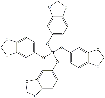 Tetrakis(3,4-methylenedioxyphenoxy)titanium(IV),,结构式