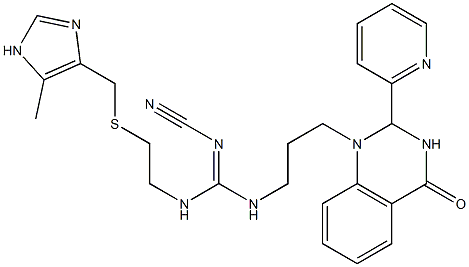 1-[3-[2-Cyano-3-[2-[(5-methyl-1H-imidazol-4-yl)methylthio]ethyl]guanidino]propyl]-2-(2-pyridinyl)-1,2-dihydroquinazolin-4(3H)-one