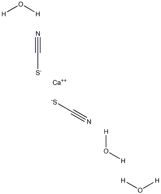 Calcium thiocyanate trihydrate Structure