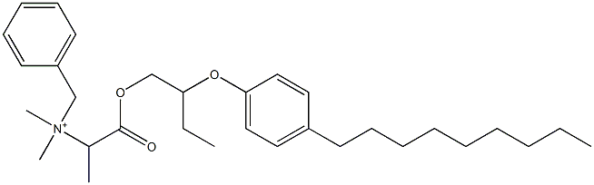 N,N-Dimethyl-N-benzyl-N-[1-[[2-(4-nonylphenyloxy)butyl]oxycarbonyl]ethyl]aminium 结构式