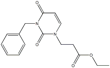 3-Benzyl-1-(2-ethoxycarbonylethyl)uracil Structure